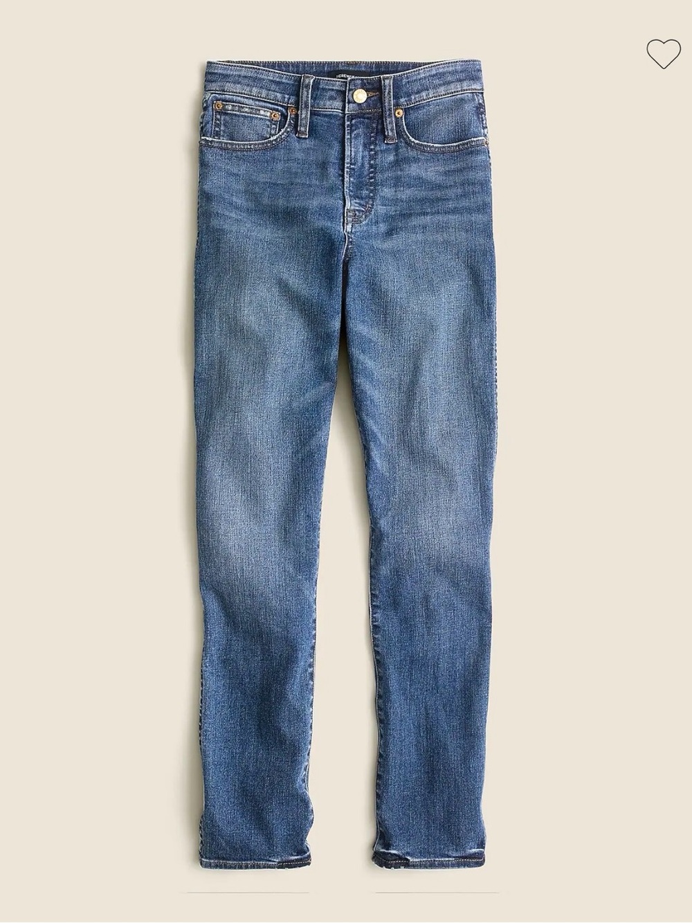 JCrew Curvy vintage slim-straight jean in Warm Surf wash